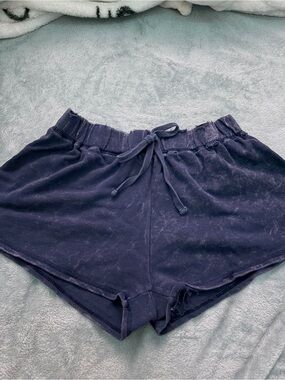 Bozzolo Navy Drawstring Athletic Lounge Shorts